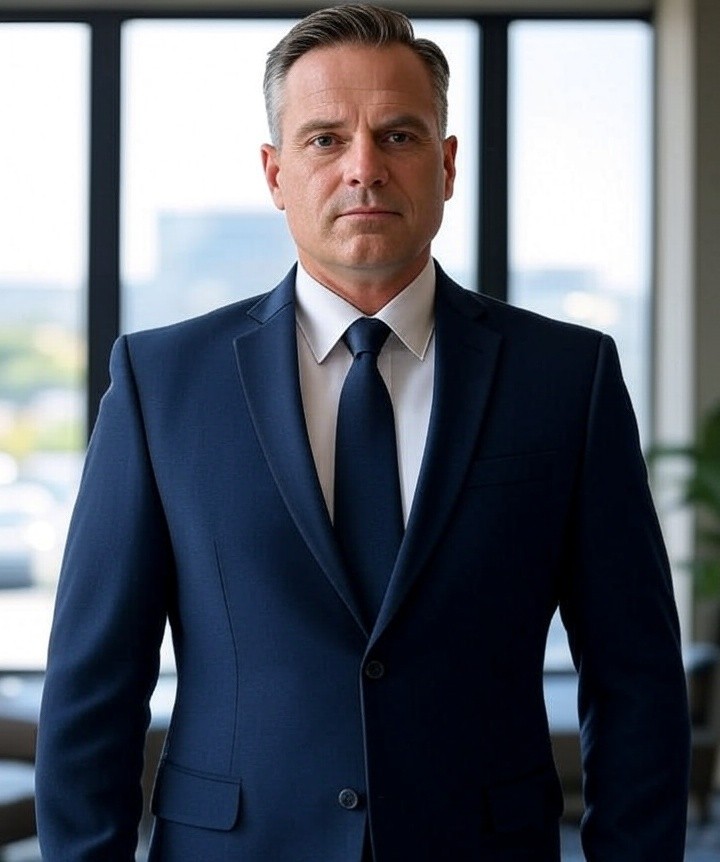 concierge security guard in the foyer